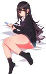  pantsu s_sasaki_09140 seifuku skirt_lift sweater 