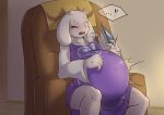 absurd_res anthro belly big_belly big_breasts birth bovid breasts breath caprine contraction contractions darlondemonic female goat hi_res humanoid hyper hyper_belly hyper_pregnancy hyper_pregnant labor labor_pains mammal monster panting pregnant pregnant_anthro pregnant_female solo toriel undertale undertale_(series) water_break water_breaking
