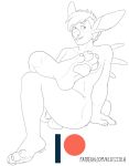  2018 4_toes alien back_spines balls claws crossed_legs digital_drawing_(artwork) digital_media_(artwork) disney experiment_(lilo_and_stitch) genitals hair hi_res human_to_anthro humanoid_penis lilo_and_stitch looking_away male patreon pawpads penis shadowpelt short_hair simple_background sitting small_tail smile solo species_transformation text toe_claws toes transformation url white_background 