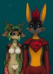 anthro deer duo female male mammal marsminer rexouium vrchat