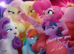 3d_(artwork) anthro applejack_(mlp) balls big_macintosh_(mlp) blender_(software) bodily_fluids cum digital_media_(artwork) equid equine female fluttershy_(mlp) friendship_is_magic genital_fluids genitals group hasbro hi_res hooves-art horse male male/female mammal my_little_pony pinkie_pie_(mlp) pony rainbow_dash_(mlp) rarity_(mlp) twilight_sparkle_(mlp)