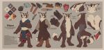 2024 absurd_res anthro apron biped brown_body brown_fur claws clothing container countershade_torso countershading cup digital_media_(artwork) digitigrade fangs felid female flat_chested fluffy fluffy_tail footwear fur furgonomic_footwear furgonomics genitals hammer heane_(snowskau) hi_res knife mammal model_sheet multicolored_body multicolored_fur open_mouth pattern_background paws pussy simple_background snowskau solo spread_pussy spreading tail teeth tetton toe_claws tongue tools two_tone_body two_tone_fur white_body white_fur yellow_eyes