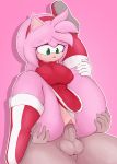  absurd_res amy_rose anthro anthro_penetrated breasts butt clothed clothing eulipotyphlan feet female female_penetrated fur genitals gloves green_eyes handwear hedgehog hi_res human human_on_anthro human_penetrating human_penetrating_anthro human_penetrating_female interspecies inverted_nipples male male/female mammal nipples penetration penis pussy simple_background sonic_the_hedgehog_(series) versiple 