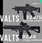  arms_note artist_name assault_rifle commentary commentary_request copyright_name english_text from_side fukai_ryosuke grey_background gun magazine_(weapon) no_humans reference_sheet rifle scope submachine_gun suppressor weapon weapon_focus 