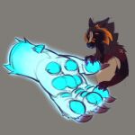 absurd_res canid canine felkin flynn_(zeanlain) fox glowing haloren hi_res mammal pawpads paws zeanlain