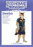  2020 anthro bonasiah bottomwear canid canine clothing deebo_(zoohomme) english_text kemono male mammal quanjiang shirt shorts text topwear zoohomme 