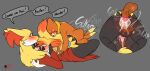 anthro bisexual bisexual_sandwich blush bodily_fluids braixen buizel cum cum_in_ass cum_in_pussy cum_inside delphox doggystyle ejaculation eyewear female from_behind_position from_front_position fucked_silly generation_4_pokemon generation_6_pokemon genital_fluids group group_sex hi_res kai_(mr.smile) knot knotting larger_female larger_penetrated lying male male/female male/male missionary_position nintendo on_back penetration pokemon pokemon_(species) sandwich_position sex size_difference sunglasses threesome