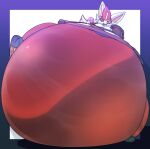 2024 anthro belly big_belly blue_border border breasts buckteeth butt cinderace clover_(dragoninascarf) colored dessert digital_media_(artwork) doughnut female food front_view generation_8_pokemon hi_res holding_chest holding_donut holding_food holding_object huge_belly hyper hyper_belly hyper_pear lagomorph leporid mammal monobutt nintendo open_mouth pear-shaped_figure pink_inner_ear pirate pokemon pokemon_(species) princecoffeecakes rabbit red_body red_eyes shaded simple_background smile solo teeth white_background white_body white_ears wide_hips
