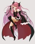  1girl absurdres boots highres krul_tepes long_hair owari_no_seraph pink_hair red_eyes tatsukiuma0329 thigh_boots thighhighs twintails 