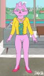  2020 absurd_res anthro bodily_fluids bojack_horseman bottomless breasts clothed clothing cum cum_in_pussy cum_inside detailed_background digital_media_(artwork) dirtykitty domestic_cat felid feline felis female fingers footwear fur genital_fluids genitals hair hi_res high_heels jewelry looking_at_viewer mammal necklace nude open_mouth princess_carolyn shocked shoes solo surprise topwear 