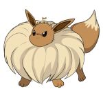 2023 ambiguous_gender angry brown_body brown_fur drisp_skolt eevee eeveelution feral fluffy fur generation_1_pokemon neck_tuft nintendo pokemon pokemon_(species) solo tuft