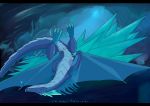  anus auroth_the_winter_wyvern biped dota dragon female feral genitals lying nightcrawler_(artist) on_back pussy reptile scalie smile solo tongue tongue_out video_games wings wyvern 