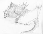  auroth_the_winter_wyvern dota dragon feral hair herpydragon monochrome reptile scales scalie solo video_games wings wyvern 