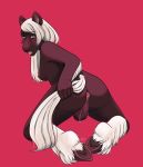  &lt;3 &lt;3_eyes anal anal_penetration anthro backsack balls blush bodily_fluids breasts butt buttplug drooling eira equid equine frikinky genitals gynomorph hair hi_res hooves horse intersex long_hair looking_at_viewer mammal penetration saliva sex_toy solo 