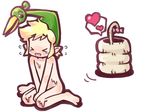  cute ezlo hat human humor legend_of_zelda like_like link male mammal maronokiyoichi nude plain_background the_legend_of_zelda the_minish_cap unknown_artist video_games wet white_background young_link 