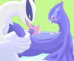  ambiguous_gender cum fellatio feral legendary_pok&#233;mon lugia male nintendo oral oral_sex penis pok&#233;mon pokemon sex shadow_lugia unknown_artist video_games xd-001 