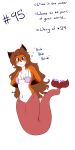  1:2 2020 :3 accessory bikini blue_eyes breasts brown_hair canid canine clothing countershade countershade_face countershade_torso countershading digital_media_(artwork) english_text eyebrows female fin fish flippers fluffy fox fur gloves hair hands_behind_back handwear hi_res laura_(twokinds) legless long_hair looking_at_viewer mammal marine merfolk midriff multicolored_body navel number orange_body orange_fur raised_inner_eyebrows red_body red_fox red_skin seashell seashell_bra semi-anthro shell signature simple_background small_breasts smile solo swimwear text twokinds underwater water webcomic white_background wolfie-pawz 