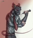  clothing male mammal microphone murid murine music rat rodent whimsicalsquirrel 