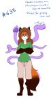  1:2 2020 4_toes anthro biped blue_eyes bottomwear brown_body brown_fur brown_hair brown_nose camp_pines canid canine clothed clothing countershade countershade_face countershading digitigrade dipstick_tail english_text eyebrows eyelashes female fluffy fox fully_clothed fur gloves gloves_(marking) green_clothing green_shirt green_topwear hair handwear happy hi_res laura_(twokinds) leg_markings looking_at_viewer mammal markings multicolored_body multicolored_fur multicolored_tail number orange:fur orange_body orange_fur pants paws red_fox shirt signature simple_background smile socks_(marking) solo standing tentacles text text_on_clothing toes topwear twokinds webcomic white_background white_body white_fur wolfie-pawz 