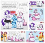  anthro apple_bloom_(mlp) ball big_breasts bikini bottomwear breasts cleavage clothed clothing comic duo english_text equid equine exercise female friendship_is_magic fully_clothed group hi_res lordstormcaller mammal my_little_pony overweight pterippus rainbow_dash_(mlp) rarity_(mlp) scootaloo_(mlp) sibling sister sisters skirt solo swimwear tennis_ball tennis_racket text wings 