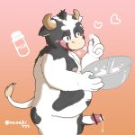  &lt;3 1:1 2016 anthro balls blush bodily_fluids bovid bovine cattle censored cum erection fur genital_fluids genitals holstein_friesian_cattle humanoid_genitalia humanoid_hands humanoid_penis kemono male mammal nanaki779 overweight overweight_male penis solo tongue tongue_out white_body white_fur 