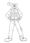  anthro biped fluffy hi_res league_of_legends male mammal monochrome monzterzack riot_games teemo_(lol) teemo_the_yiffer video_games yordle 