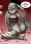  clothing disney female genitals judy_hopps l-a-v lagomorph leporid mammal one_eye_closed pussy rabbit solo text underwear wink zootopia 