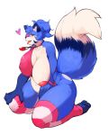  &lt;3 2020 5_toes absurd_res alternate_version_at_source anthro belly big_breasts biped blue_body blue_fur blue_hair blue_tail blush bottomless breasts canid canine clothed clothing digital_media_(artwork) dipstick_tail dodudoru eye_patch eyewear female fox full-length_portrait fur hair half-closed_eyes hand_on_knee heterochromia hi_res holidays huge_breasts jewelry kneeling lazuli_(doggod.va) legwear looking_down mammal multicolored_body multicolored_eyes multicolored_fur multicolored_tail narrowed_eyes navel necklace nipple_outline nipples one_breast_out open_mouth partially_clothed pattern_clothing pattern_legwear pink_clothing pink_eyes portrait simple_background slightly_chubby socks striped_clothing striped_legwear stripes thick_thighs thigh_highs toes tongue tongue_out top valentine&#039;s_day white_background white_body white_fur white_tail yellow_eyes 