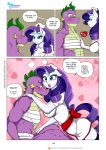  2017 anthro anthrofied bedroom_eyes blush bodily_fluids breasts cleavage clothed clothing color_edit colored comic curled_hair dragon duo edit english_text equid eyeshadow female friendship_is_magic hair half-closed_eyes hand_on_chest hat headgear headwear hi_res horn makeup male mammal muscular muscular_male my_little_pony narrowed_eyes nurse nurse_hat nurse_uniform open_mouth pia-sama rarity_(mlp) seductive sharp_teeth side_boob slit_pupils speech_bubble spike_(mlp) sweat sweatdrop teeth text unicorn uniform url 