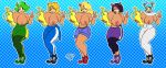  absurd_res activision ami_bandicoot anthro big_breasts blue_background breasts clothed clothing crash_bandicoot_(series) female hi_res isabella_bandicoot liz_bandicoot megumi_bandicoot nipples pattern_background simple_background solo squealydealy tawna_bandicoot thick_thighs topless trophy_girls undressing video_games wide_hips 