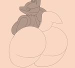  2020 2d_animation abunaiesennyou_san animated breasts butt canid canine female frame_by_frame looking_back lucario mammal nintendo pok&eacute;mon pok&eacute;mon_(species) rear_view short_playtime simple_background solo thick_thighs video_games 