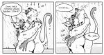 comic domestic_cat domestic_pig eddie_(guffaw) english_text felid feline felis guffaw hug humor jean-philippe kissing male male/male mammal nude overweight overweight_male shower soap suid suina sus_(pig) text 