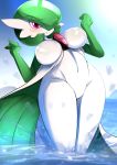  2020 absurd_res ashraely big_breasts breasts clothing curvy_figure digital_media_(artwork) female fingers gardevoir genitals hi_res huge_breasts humanoid nintendo not_furry nude pok&eacute;mon pok&eacute;mon_(species) pussy solo thick_thighs video_games voluptuous wide_hips 