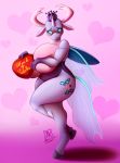  &lt;3 09hankris anthro arthropod big_breasts blep blush breasts changeling female huge_breasts looking_at_viewer my_little_pony nude solo text tongue tongue_out zwitterkitsune 