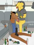  2020 alcohol animal_genitalia animal_penis anthro balls beer beverage bird_dog bojack_horseman bojack_horseman_(character) canid canine canis clothed clothing detailed_background digital_media_(artwork) dirtykitty domestic_dog drunk duo equid equine erection eyewear fingers fur genitals hair hi_res horse hunting_dog labrador male male/male mammal masturbation mr._peanutbutter nude open_mouth oral penetration penile penile_masturbation penis retriever sex smile substance_intoxication sunglasses tongue tongue_out yellow_body yellow_fur 