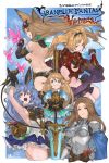  :p absurdres animal_ears armor bangs belt black_gloves blonde_hair blue_dress blue_eyes blue_hair brown_eyes brown_hair bug butterfly cape charlotta_fenia crown detached_sleeves dress erune ferry_(granblue_fantasy) frills gauntlets gloves granblue_fantasy green_eyes hair_between_eyes harvin highres holding holding_sword holding_weapon insect katalina_aryze katarina_(fire_emblem) long_hair metera_(granblue_fantasy) midriff mole mole_under_mouth n9+ pointy_ears polearm puffy_sleeves purple_eyes sleeveless sleeveless_dress smile sword tongue tongue_out twintails weapon whip zeta_(granblue_fantasy) 