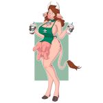  1:1 2019 absurd_res alpha_channel anthro big_breasts bovid bovine breasts cattle clothing collar cowbell digital_media_(artwork) ear_piercing female hair hi_res hooves horn huge_breasts humanoid looking_at_viewer mammal nipples piercing simple_background smile solo teats transparent_background udders unidentified-tf 