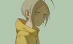  19_tian 1boy ahoge blonde_hair child closed_mouth e7_(runaway162) green_background jian_yi looking_at_viewer male_focus short_hair silver_eyes simple_background smile solo upper_body 