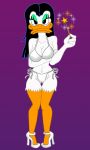  4_fingers alpha_channel anatid anseriform anthro avian bird breasts disney duck female fingers hi_res juice87 magica_de_spell simple_background 