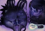 alien anthro anthrofied anus balls big_balls big_butt big_dom_small_sub black_body blush bodily_fluids bouncing_balls butt cervix claws creatures_of_sonaria cum cum_in_pussy cum_in_uterus cum_inside dominant dominant_male duo eye_roll eyes_closed female fluffy from_front_position fur fuzzy genital_fluids genitals hi_res horn hotscifisex420 humanoid_genitalia humanoid_penis internal looking_pleasured lying male male/female mammal mating_press motion_lines on_back on_bottom on_top oxytalis pawpads penetration penis purple_body purple_fur pussy rear_view roblox sex simple_background size_difference submissive submissive_female sweat sweaty_balls sweaty_butt sweaty_genitalia urzuk uterus vaginal vaginal_fluids vaginal_penetration white_eyes