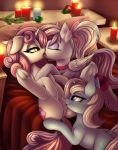  absurd_res cunnilingus equid eyes_closed featureless_crotch female female/female feral feral_on_feral french_kissing friendship_is_magic hi_res horn kissing lit_candle lying mammal my_little_pony on_back oral pony-way sex sweetie_belle_(mlp) tongue tongue_out unicorn vaginal 