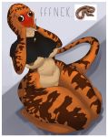  2019 anthro areola barefoot big_breasts blush boa_(snake) bottomless breasts clothed clothing countershading crop_top derangedrake feet female forked_tongue googly_eyes hi_res kneeling navel nipples non-mammal_breasts orange_body partially_clothed reptile scalie shirt snake solo text thick_thighs tongue tongue_out topwear torn_clothing under_boob 