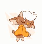  2020 animated anthro bovid caprine clothed clothing dancing digital_media_(artwork) eto_ya etya goat hair hoodie horn male mammal short_playtime smile solo topwear uwu 