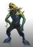  2011 absurd_res anthro arvalis clothed clothing digital_media_(artwork) hi_res male marine monster open_mouth standing tongue topless 