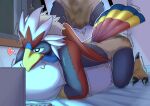 abdl absurd_res adult_baby ageplay animal_humanoid anthro avian avian_feet avian_humanoid beak bed bib braviary cloth_diaper clothed clothing cloud computer diaper diaper_fetish diaper_humping diaper_use electronics endoudouhu fan_character fastener feathered_wings feathers feces feet furniture generation_5_pokemon grinding hi_res hug hugging_object hugging_pillow humanoid humping_diaper illuminated infantilism laptop light looking_at_computer looking_at_laptop looking_at_object looking_at_porn looking_pleasured male masturbation moonlight multicolored_body nado_soarian night nintendo pillow pillow_humping pokemon pokemon_(species) pokemorph pooping pornography raised_tail roleplay shadow sigh sighing soiled_diaper soiling soiling_diaper solo star tail tail_feathers talons toes unclean_diaper used_diaper using_diaper watching_video wearing_diaper window wings