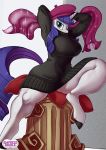  anthro big_breasts breasts clothed clothing cushion empressbridle equid female friendship_is_magic horn mammal my_little_pony pedestal rarity_(mlp) sweater topwear unicorn 