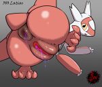 anal_fluids anus big_anus big_butt big_pussy bodily_fluids butt claws darkened_anus darkened_genitalia darkened_pussy digital_media_(artwork) dragon feathered_dragon feathered_scalie feathers feet female feral floating generation_3_pokemon genital_fluids genitals hi_res huge_anus huge_butt latias legendary_pokemon looking_at_viewer looking_back multicolored_body mythological_creature mythological_scalie mythology nintendo on_model open_mouth plump_labia pokemon pokemon_(species) presenting puffy_anus pussy rapistwerewolf rear_view red_body scalie simple_background smile soles solo tail unusual_bodily_fluids unusual_genital_fluids vaginal_fluids white_body yellow_eyes