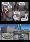 2025 3_fingers 4_arms 4_eyes agent_iskra_(darth_biomech) alien anthro biped blue_sky claws clothed clothing colored comic darth_biomech day dialogue dialogue_box english_text female fingers flag furniture group hair hi_res human inside leaving_the_cradle light_body light_skin male mammal multi_arm multi_eye multi_limb purple_hair scar sky speech_bubble table text trio url vehicle yellow_eyes zane_htrua_sha
