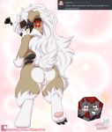  2020 absurd_res aiden_laninga angry bandanna blush bodily_fluids crossgender dominic_armois drooling english_text female genitals hi_res lycanroc nintendo pinktabico pok&eacute;mon pok&eacute;mon_(species) pok&eacute;mon_mystery_dungeon pussy saliva simple_background text video_games wanderlust zoroark 