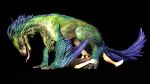 3d_(artwork) absurd_res beak bestiality black_background blue_body blue_feathers bodily_fluids capcom claws digital_media_(artwork) erection feathered_crest feathered_scalie feathered_tail feathers female female_on_top feral feral_penetrated finger_claws genital_fluids genitals green_body green_eyes green_scales head_crest hi_res human human_on_feral human_penetrating human_penetrating_feral interspecies larger_feral larger_penetrated male male/female male_on_feral male_penetrating_feral mammal monster_hunter mount/rider_relations multicolored_body multicolored_feathers on_top penetration penis pupils saliva saliva_on_tongue scales scalie seikret sex simple_background size_difference slit_pupils smaller_human tail teeth toe_claws vaginal vaginal_fluids vaginal_penetration wings